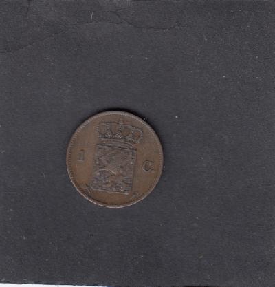 Beschrijving: 1 Cent WILLEM III